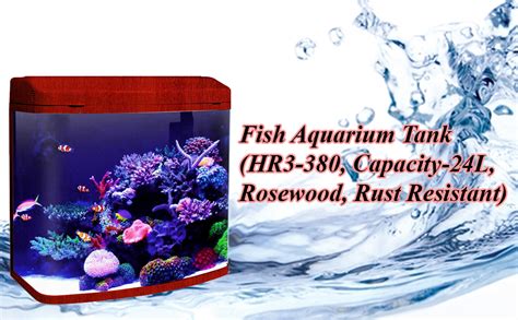 Jainsons Pet Products Minjiang Fish Aquarium Tank HR3 380 Capacity