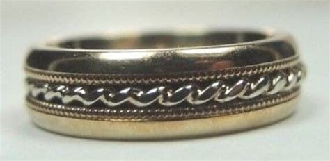 Antique Art Deco Vintage Estate Women's Wedding Band … - Gem