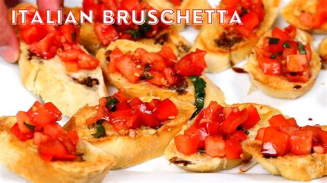 The Easiest Italian Bruschetta Recipe Italian Bruschetta YouTube