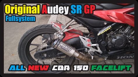 GAHAR BANGET Knalpot Original Audey SR GP Fullsystem All New CBR150