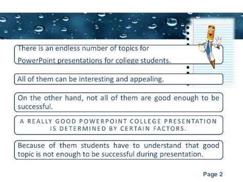 Presentation topics for college students