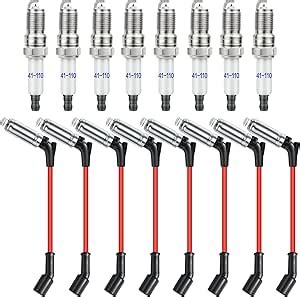 Amazon 41 110 Iridium Spark Plugs And 48322 Spark Plug Wires