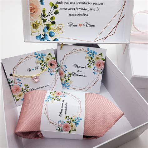 Caixa Para Padrinhos De Casamento Personalizada Luxo Monte Seu