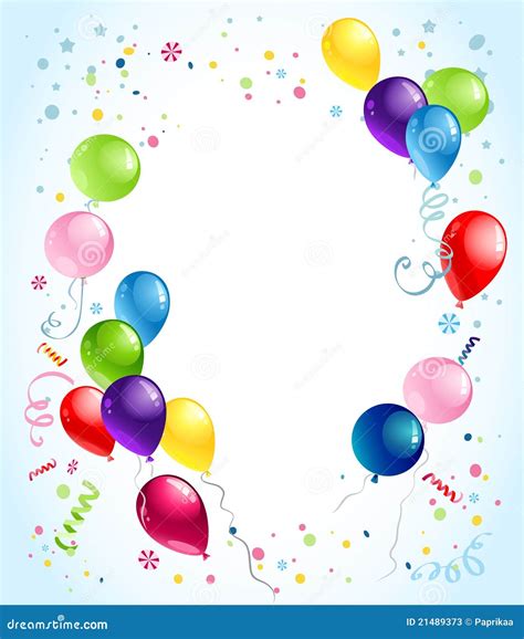 Birthday Balloons Background Stock Photos - Image: 21489373