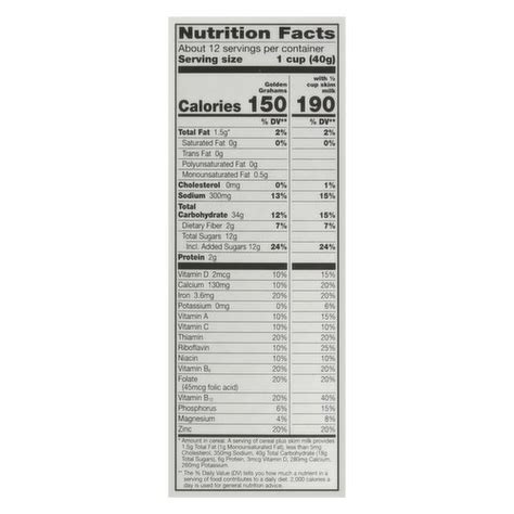 Golden Grahams Nutrition Facts Label Besto Blog