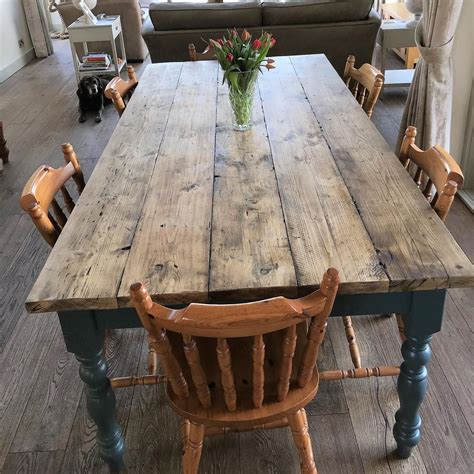 Farmhouse Dining Room Table Farmhouse Kitchen Tables Rustic Table