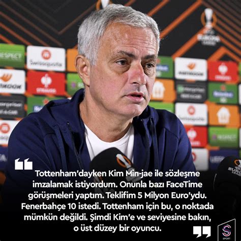 S Sport On Twitter Jose Mourinho Tottenham Dayken Kim Min Jae Yi