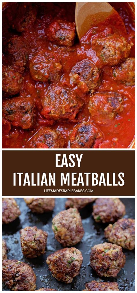 Italian Meatballs With Homemade Sauce Life Made Simple