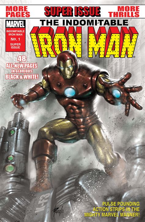 Indomitable Iron Man Black and White (2010) #1 | Comic Issues | Marvel