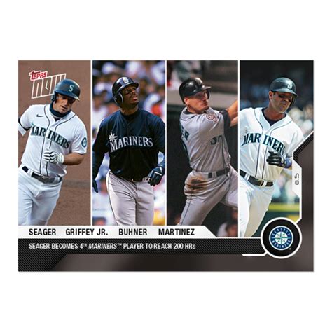 Kyle Seager Ken Griffey Jr Jay Buhner Edgar Martinez MLB TOPPS