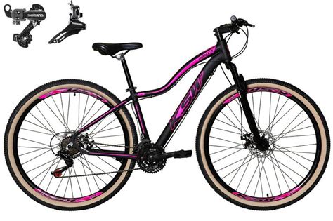 Bicicleta Feminina Aro 29 Ksw Mwza Alumínio 24v Câmbios Shimano Freio a