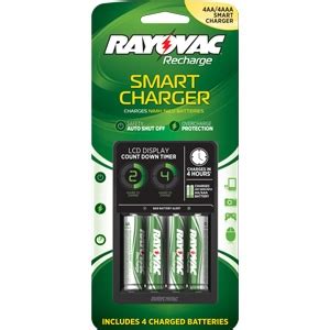 Rayovac 4 Position Smart Battery Charger AA Or AAA NiMH Or NiCad