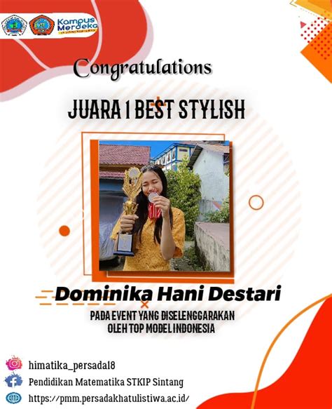 Selamat Dan Sukses Mahasiswa HIMATIKA Atas Prestasinya Juara 1 Best