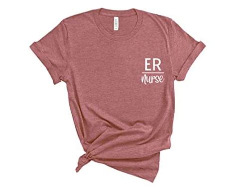 Amazon Emergency Room Shirt Er Crew Neck Shirt Er Nurse Jacket