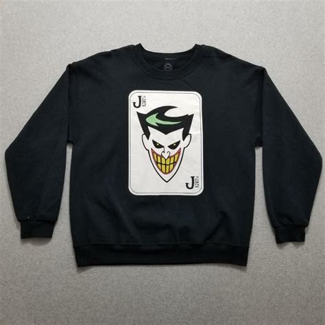 Dc Comics Jocker Sweater Mens Large Black Depop