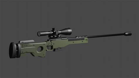 Accuracy International Awm 3d Model 3d Model Cgtrader