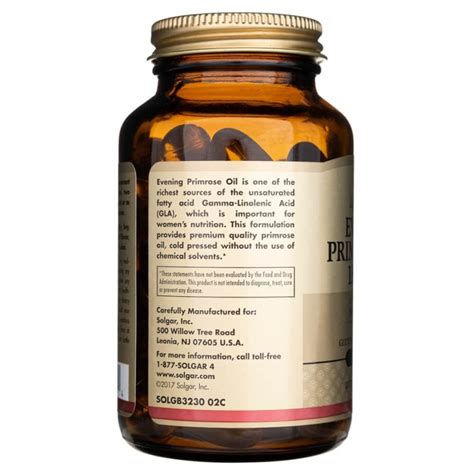 Solgar Evening Primrose Oil Olej z wiesiołka 1300 mg 60 kapsułek