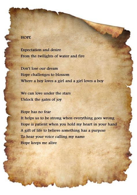 Hope Poems About Love Hope Poems Love Poems Poems