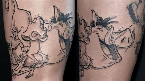 Update 68 Timon And Pumbaa Tattoo Latest In Cdgdbentre