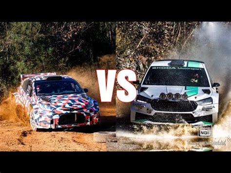 New Toyota Yaris Rally Vs Koda Fabia Rs Rally Hight Speed Action