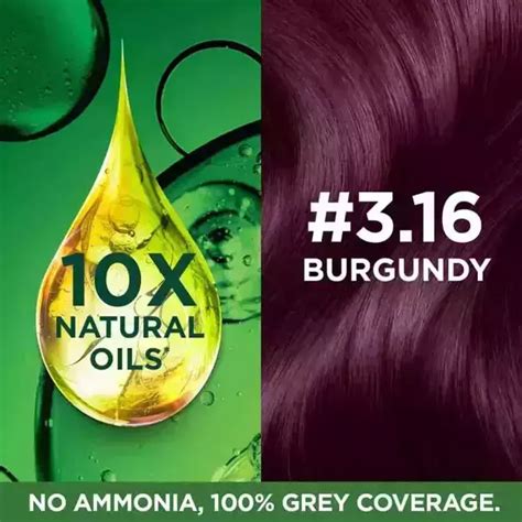 Garnier Color Naturals Creme Riche Hair Color Shade Burgundy Ml