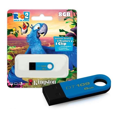 Memoria Usb De Gb Kingston Dt Rio Azul