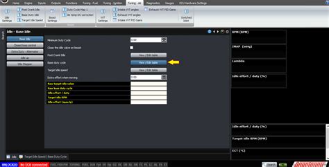 Setting Up Open Loop Idle Control On Modular Ecus