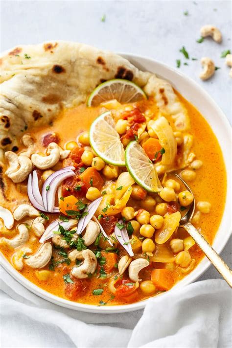 Chickpea And Tomato Coconut Curry Vibrant Plate