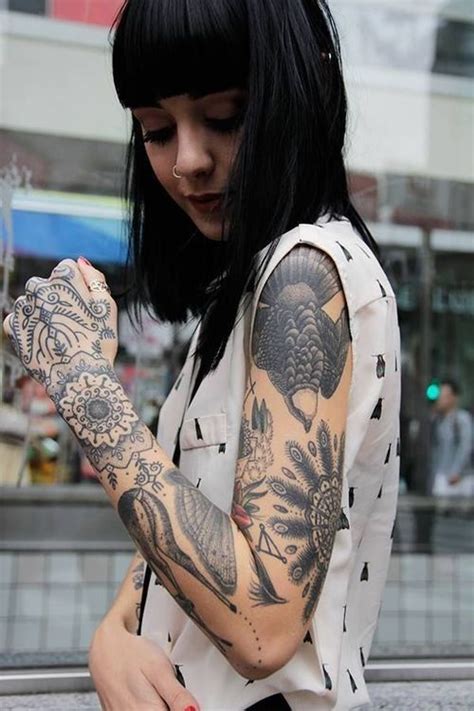 Goth And Punk Style Full Sleeve Tattoos Arm Tattoos Ink Tattoo Body