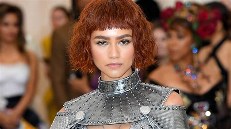 Zendaya Was Joan Of Arc At The 2018 Met Gala Zendaya Red Baby Bangs