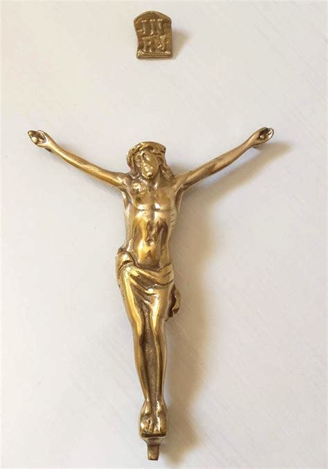 Crucifixo Cristo De Bronze Cm Para Tumulo De Cemiterio Frete Gr Tis