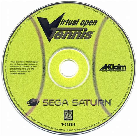 Virtual Open Tennis 1995 SEGA Saturn Box Cover Art MobyGames