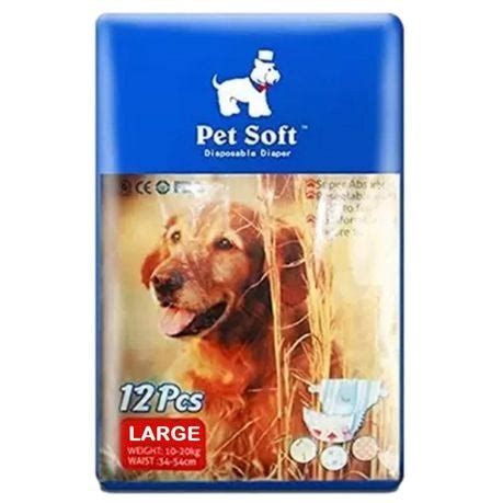 Large Disposable Female Dog Diapers – Pack of 12 - Instawags