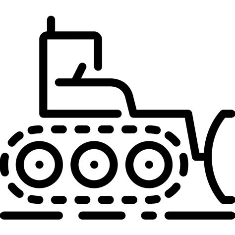 Bulldozer Vector SVG Icon SVG Repo