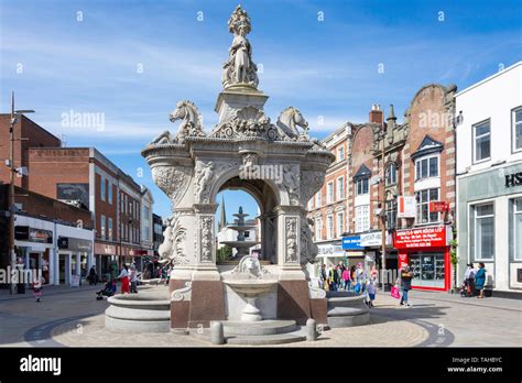 Dudley Fountain, Market Place, Dudley, West Midlands, England, United ...