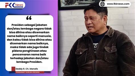 Rocky Gerung Dinilai Hina Presiden Jokowi Pengamat Hukum Undana Sebut