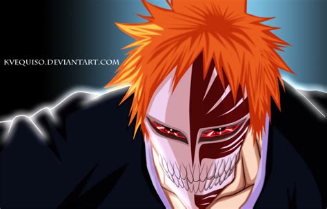 Bleach Ichigo Kurosaki Hollow Mask Colored By Kvequiso On Deviantart