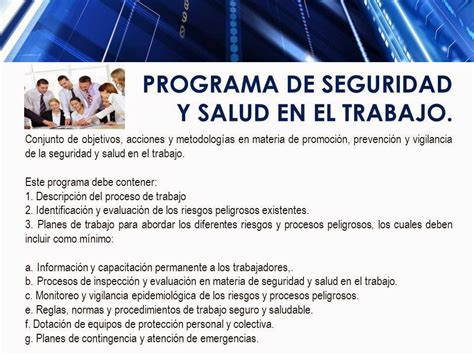 Consultores Y Asesores PCP Programa De Seguridad Y Salud En El Trabajo