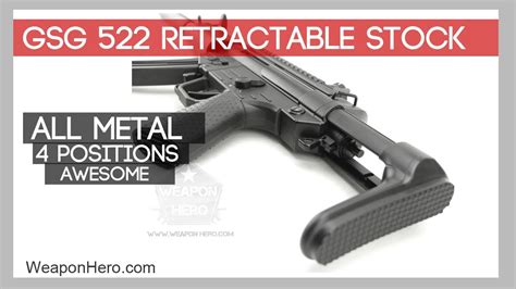 Gsg 522 Retractable Stock Youtube