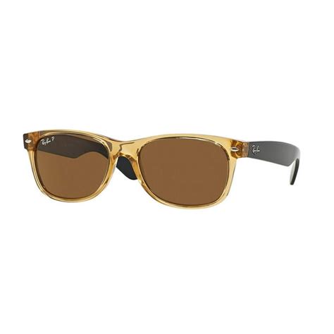 Ray Ban Ray Ban Rb2132 New Wayfarer 94557 55m Honeycrystal Brown