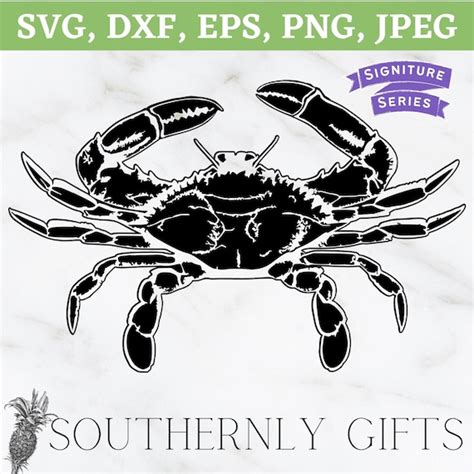 Crab Svg Vintage Crab Blue Crab Coastal Svg Sea Svg Beach Etsy