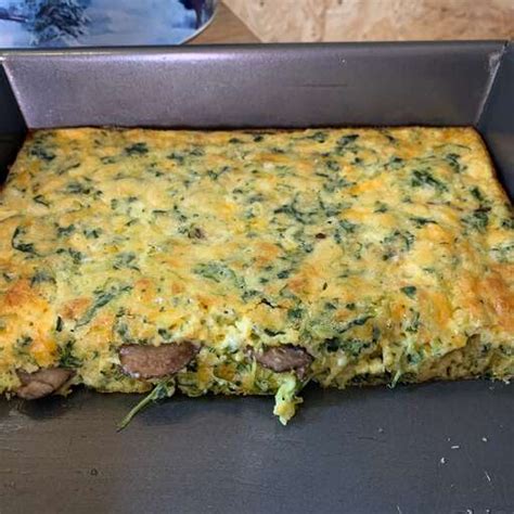 Spinach And Mushroom Egg Casserole Recipe