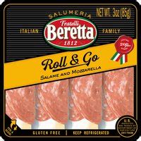 Fratelli Beretta Soppressata Sweet And Mozzarella Roll Go Oz Mini