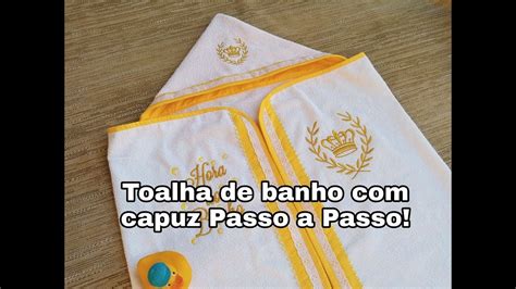 Como Fazer Toalha de banho para Bebê capuz Passo a Passo YouTube