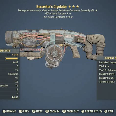 Ber50c25 Cryolator Fallout 76 Game Items Gameflip
