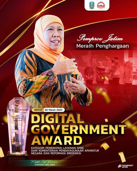 Raih Digital Government Award Dari Kemenpan Rb Gubernur Khofifah