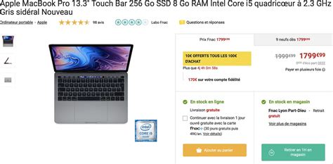 Consomac Grosse promo sur tous les Macs à la Fnac