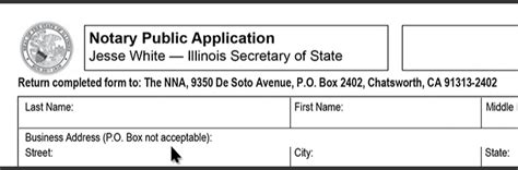 How To Properly Fill Out An Illinois Notary Application Nna