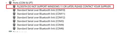 How To Fix Prolific Pl2303ta Usb To Serial Do Not Support Windows 11 Or