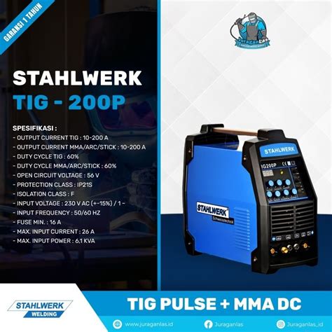 Jual Mesin Las Tig P Mesin Las Argon Stahlwerk Dc Tig Pulse A